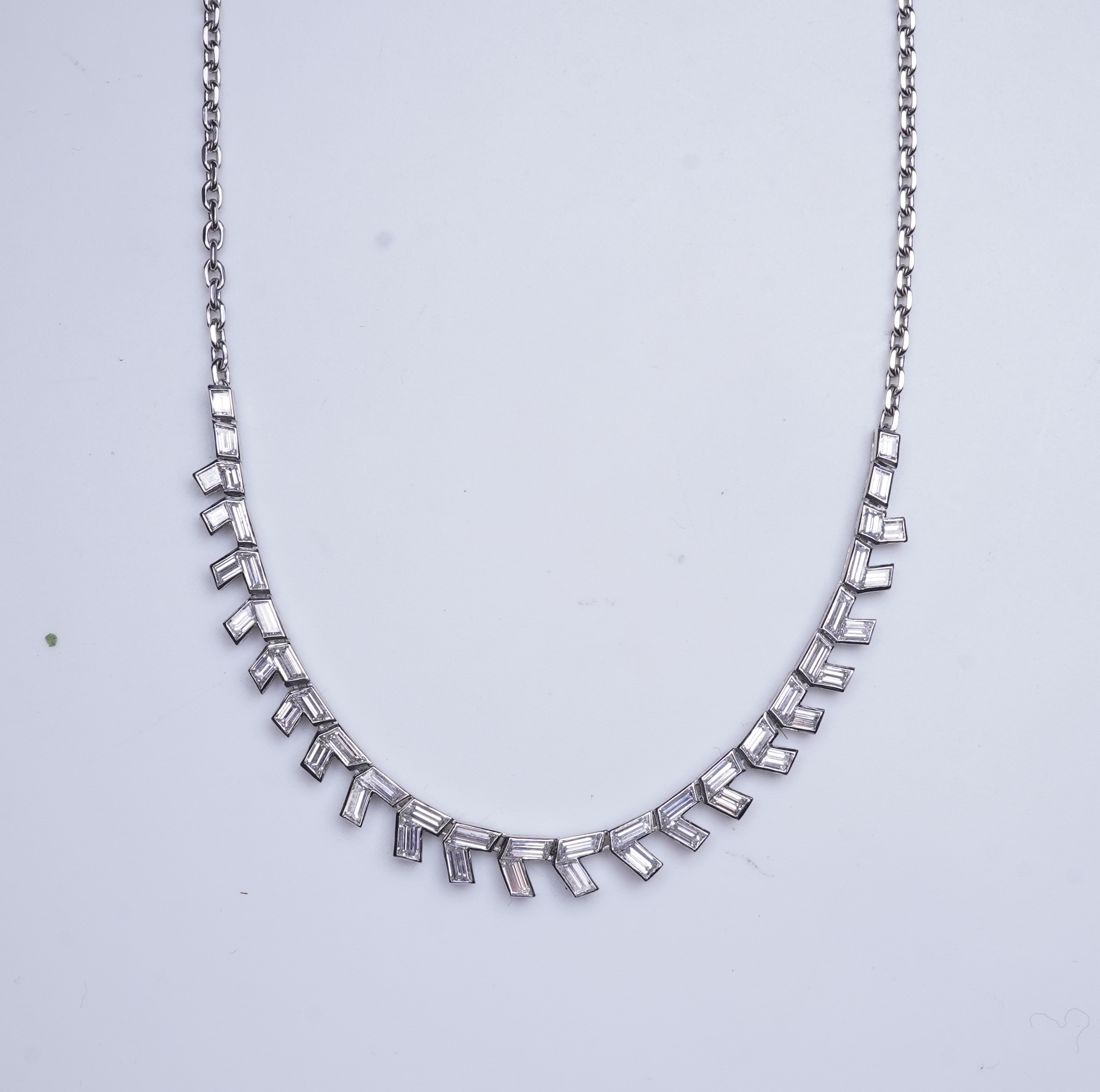 A diamond necklace